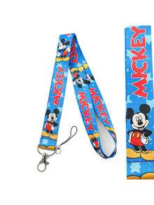 1pc  Cute Pink  Cartoon Mobile Phone Rope Card Holder For Children And Students Meal Card Bus Card Holder U Disk Accessory Rope Christmas Thanksgiving Birthday Gift - Multicolor - View 9