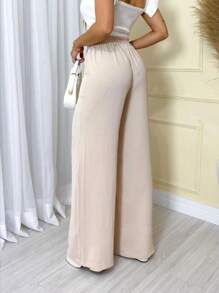 Women Jeans - Beige - View 2