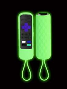 Silicone Night Luminous Dust-Proof Cover Protective Case For Hisense TCL Roku TV Remote Control, Multi-Color (Please Refer To The Details Page For The Glow Instructions), Back To School Supplies