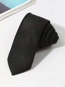 1 件男士休闲纯色天鹅绒柔软厚领带，浅蓝色/米色/粉色/灰色，适合派对、日常、学校、商务装男士领带 - 純色 - 查看 22