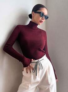 Women Sweaters - Redwood - View 3