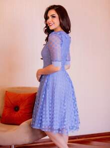 Women Dresses - 藍色 - 查看 2