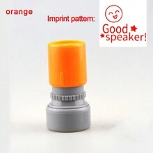 英文評語印章學生教學工具鼓勵封印英文感光章節評論獎勵兒童 - 橘色 - 查看 38