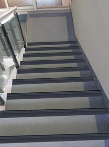 1 Piece Stair Nosing,L-Shaped Vinyl Stair Nosing Rubber Stair Nosing Non-Slip Self-Adhesive Stair Edge Protector, Step Edge Trim Strips For Indoor & Outdoor - Black - View 9