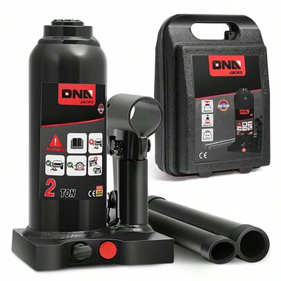 11.8" 2 Tons (4409.2 Lbs) Pickup SUV Auto Repair Manual Automotive Hydraulic Welded Bottle Jack Black