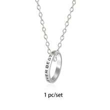 Set de collar para mejores amigas de 3/4 piezas, creativo colgante de pentagrama y accesorios de aleación, collar de amistad, collares de amuletos de aleación de mejores amigos, cadena de clavícula de corazón partido lindo, regalos de joyería para las mejores amigas - Plateado - Ver 10