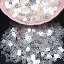 10g Crystal Sequin Paillettes 3mm 4mm 5mm 6mm Pvc Round Flat Cup Sequins For Jewelry Hairband Sewing Wedding Craft DIY Accessories