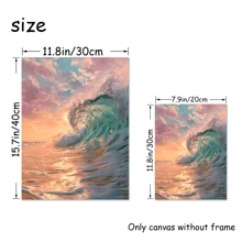 6Pcs/Set Unframed Sea Scenery Waves Cars Beach Sea View With Palm Trees Coconut Trees Poster,Waterproof Canvas Wall Art, Artwork Wall Painting For Gift,Pink Room Decor,Bedroom,Bathroom,Living Room,Dining Room,Kitchen,Office,Cafe, Bar,Wall Decor Aesthetic,Home And Dormitory Decoration Gifts Birthday Graduation Coastal Decor Coastal Decor Beach Decor
