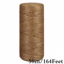 1roll 50M/164 Feet Multicolor Gift Wrapping Ribbon, Gift Wrapping Rope For Party,Christmas - Beige - View 14