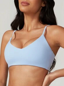 MASKERT "2-Piece Set"Women's Casual Tight Yoga Vest, Long Pants Set, High Elasticity Running Sports Set, Yoga Suit Set - 淺藍色 - 查看 6