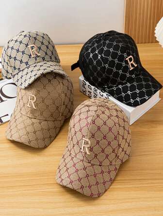 1pc Women's Letter Print Baseball Cap, And Versatile, Suitable For Daily Wear And Outdoor Activities, Sun Protection And UV Protection