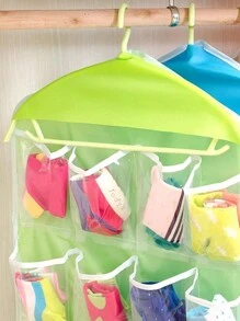Organizador colgante de sobre la puerta, estantería portátil con 16 bolsillos transparentes para colgar detrás de la puerta, bolsa de almacenamiento montada en la pared para dormitorio, sala de estar, puerta, armario, pequeños artículos y organización de ropa, bolsas del día de los enamorados - Multicolor - Ver 6