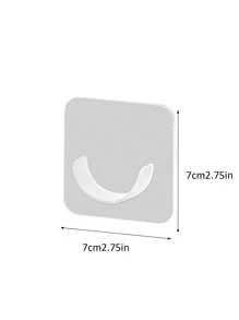 2pcs/Set Curtain Rod Bracket Holders Hooks Self-Adhesive Rod Holder Clothes Rail Bracket Accessories - White - View 8