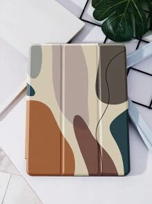 Apple Simple Color Blocks-hoesje compatibel met iPad 10,2 inch 2021/2020 iPad 9e/8e generatie, compatibel met Samsung Galaxy Tab A8 10,5 inch 2022, Tab-hoes, met penhouder, ondersteunt automatische slaap-/waakfunctie