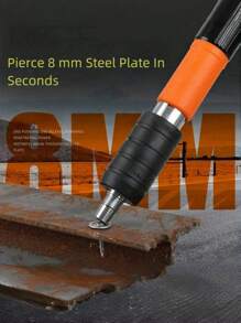 Herramienta de fijación para techos, soporte de pared para aire acondicionado, pistola de clavos para instalación de tuberías, clip para conducto, sujetador de ranura de línea, colgador de aire acondicionado, fijador de pared de cemento, pistola de clavos, mini pistola de clavos para renovación (sin clavos incluidos)