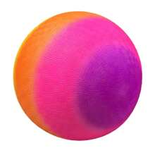 Bola Sepak Gaya Pelangi, Bola Olahraga Luar Ruangan Tiup PVC untuk Lapangan Rumput Amerika, Diameter 22cm - MultiWarna - View 4