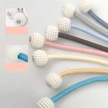 2 Stücke magnetische Vorhangbinder mit Kunstperle, Vorhangbinder ohne Haken für Schlafzimmer, Wohnzimmer Dekoration