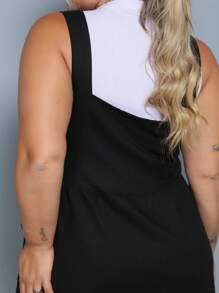 Plus Size Dresses - Black - View 6