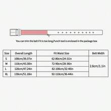 Thắt lưng da thật dành cho nữ, Phụ kiện thời trang mới cho quần váy, quần jean, đi lại, trang trí đa năng cho trang phục thường ngày -Unisex - vành đai khóa - Xem 2