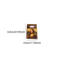 1 Hộp 45 Miếng Dán Tranh Nổi Tiếng Thế Giới MINI Album Ảnh Thẩm Mỹ Nhật Ký Sáng Tạo Ảnh Ghép Chất Liệu Thẻ Nhãn Dán Trang Trí Văn Phòng Phẩm Đồ Dùng Học Tập - Một cỡ - Xem 6
