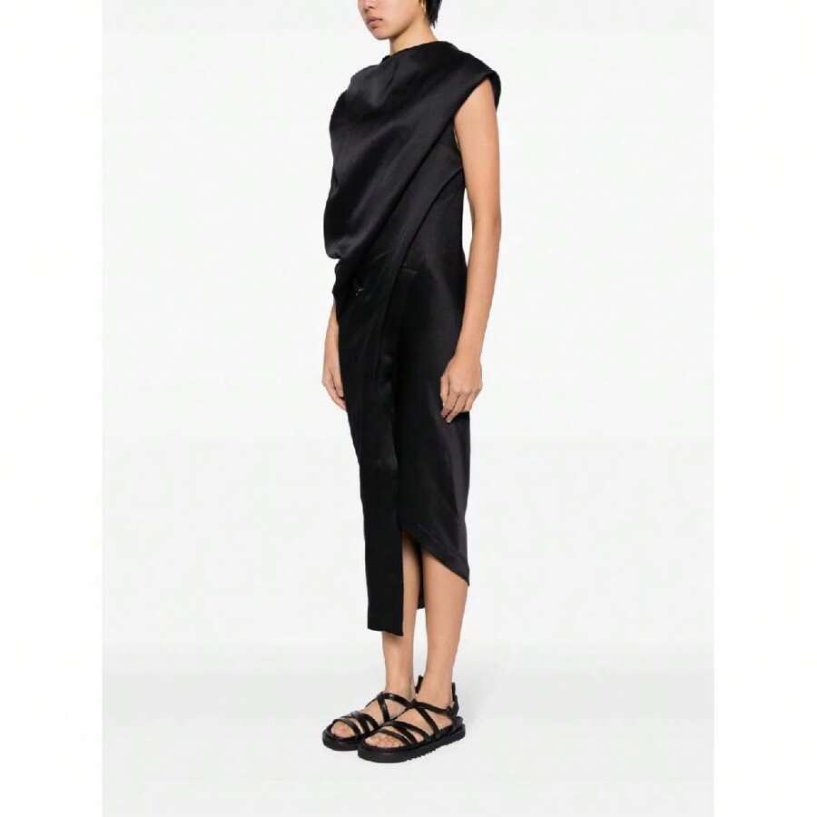 Issey Miyake Váy bao bọc phụ nữ - màu đen - Xem 1