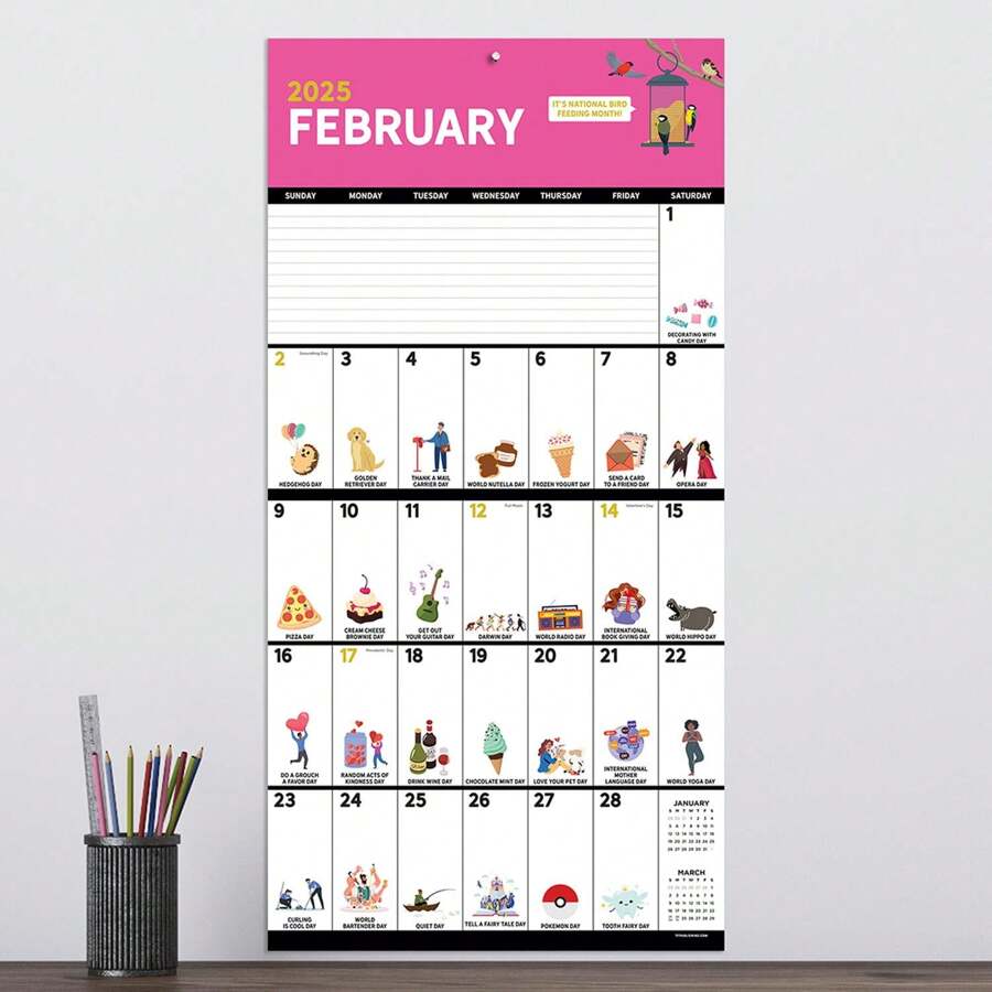 2025 Every Day's A Holiday Wall Calendar SHEIN USA