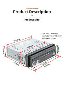 TUNKE Autoestéreo Fnbrli Mirror Link Retráctil,2USB+Tipo-C,Soporte Bluetooth y CarPlay - Negro - CarPlay inalámbrico - Ver 10