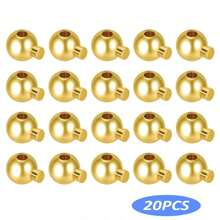 10pcs/20pcs/50pcs Round Crimp Beads,Stopper Beads Bead Caps For Jewelry Making, Spacer Beads Metal Bead Stopper Crimp Charms For Bracelet Necklace Ends Accessories
