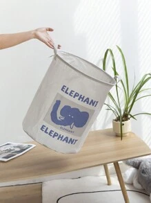 1 Stück Baby Wäschekorb, Baby Wäschekorb für Jungen und Mädchen, niedlicher Spielzeug Aufbewahrungsbehälter, Organizer für das Tierzimmer Dekoration - Verschiedenfarbig - Übersicht 4