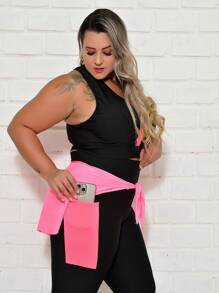 Plus Size Sports Sets - 玫紅色 - 查看 7