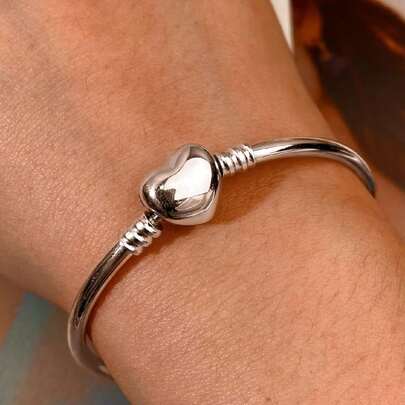 1 chiếc vòng tay bạc 925 Sterling Silver đính hạt hình rắn và xương, dài 16-22cm, món quà thanh lịch dành cho phụ nữ hoặc bạn gái.