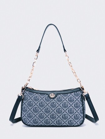 DK DKMG 1 pièce Sac à bandoulière/sac banane en PU avec motif lettre, convient pour une utilisation quotidienne ou comme cadeau de vacances