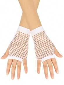 8-16Y Teenage Girls' Western Style Hollow Mesh Gloves - Multicolor - View 20