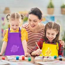 1/2/3 Packs Kids Apron Bulk With 2 Pockets Adjustable Chef Art Apron Kids Painting Aprons For Cooking Baking Painting Crafting Grilling Activity(6 Color)Apron,Kids Apron,Aprons,Yellow Apron,Kids Cooking,Toddler Apron,Apron For Girls,Apron,Kids Apron,Kids Cooking Aprons,Kids Cooking Baking,Kids Chef Costume - Multicolor - View 5
