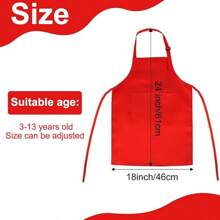 1/2/3 Packs Kids Apron Bulk With 2 Pockets Adjustable Chef Art Apron Kids Painting Aprons For Cooking Baking Painting Crafting Grilling Activity(6 Color)Apron,Kids Apron,Aprons,Yellow Apron,Kids Cooking,Toddler Apron,Apron For Girls,Apron,Kids Apron,Kids Cooking Aprons,Kids Cooking Baking,Kids Chef Costume - Multicolor - View 7