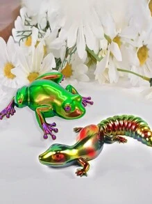 3 pièces - Moules en résine époxy d'animaux, moules en silicone de limaces, grenouilles et lézards simulés, petits ornements d'animaux de Pâques pour moulage en résine époxy sur le mur, la table, le placard et la décoration d'intérieur - Blanc - Voir 7