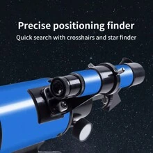 AFTERWAVE F30070 High-Definition astronomiskt teleskop med hög förstoring med 70 mm flerskiktsbeläggning med stor bländare, upp till 150x förstoring, perfekt för astronomientusiaster, perfekt för stjärnskådning och gåva för månskådning - Blå - Visa 4
