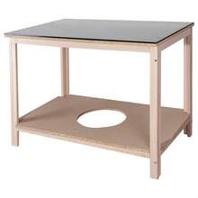 WELL HOME MEUBILAIR & DECORATIE Salontafel in beukenhout, onbehandeld, L:100 x B:60 x H:75 cm - Veel kleurig - Bekijken 3