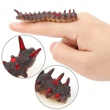 12 piezas Juguetes de peluche realista de oruga y gusano, insectos que se arrastran, estilo aleatorio - Multicolor - Ver 3