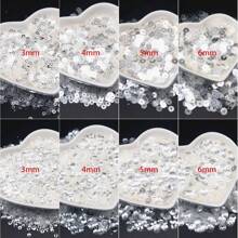 10g Crystal Sequin Paillettes 3mm 4mm 5mm 6mm Pvc Round Flat Cup Sequins For Jewelry Hairband Sewing Wedding Craft DIY Accessories