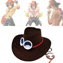 Portcas Ace Sombrero de vaquero Sombrero de disfraz Traje blanco Grupo pirata Ace Cosplay Moda MATERIAL LIGERO Y TRANSPIRABLE: Nuestro sombrero de paja amarillo está hecho de pasto de trigo natural y papel, el material liviano y transpirable disipa el calor, manteniéndote fresco durante mucho tiempo, cómodo y duradero. La cintura de esta prenda está hecha de tela confiable, suave al tacto; Toque, no lo hará sentir incómodo ni soportará peso excesivo durante largos períodos de tiempo. - Café integral - Ver 1