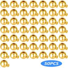 10pcs/20pcs/50pcs Round Crimp Beads,Stopper Beads Bead Caps For Jewelry Making, Spacer Beads Metal Bead Stopper Crimp Charms For Bracelet Necklace Ends Accessories