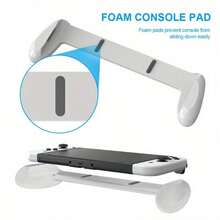 Game Console Grip Compatible With Switch Oled Host Grip Gaming Grip Case Grip Hand Grip Controller Handle Grip Case For-White 1pc - White - View 5