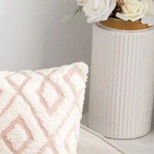 2pcs Bohemian Style Square Plush Pillow Covers, Suitable For Living Room And Bedroom, All Seasons - Multicolor 2pcs - View 4