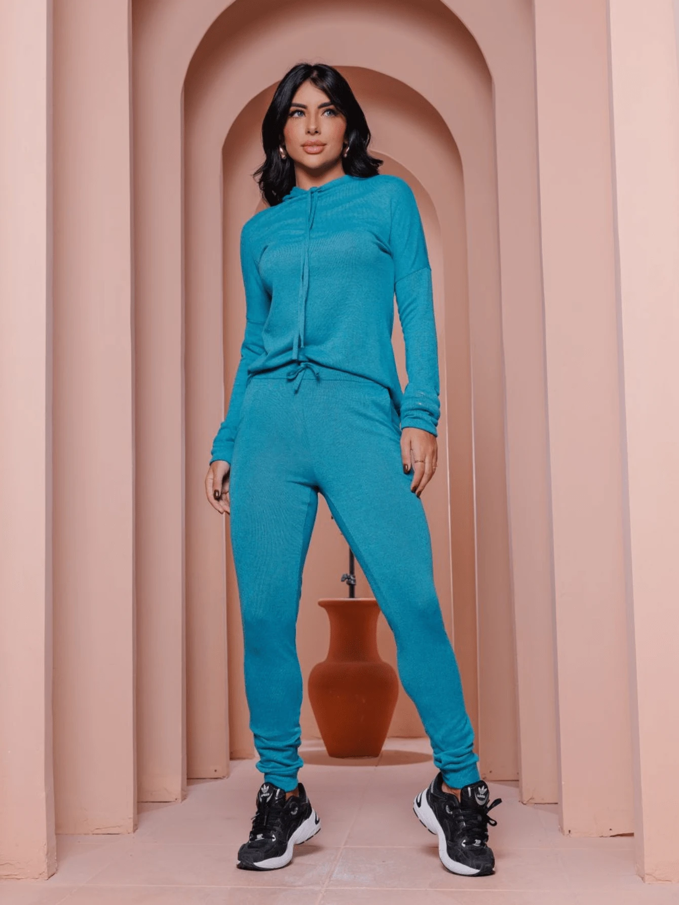 Women Two-Piece Outfits - Màu xanh bạc hà - Xem 1