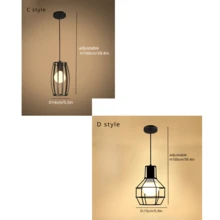 Đèn chiếu sáng mặt dây chuyền trang trại E27/E26 cho công nghiệp, nhà bếp, phòng ăn, phòng ngủ, quầy bar và bồn rửa - Đèn chiếu sáng mặt dây chuyền màu đen/trắng có thể điều chỉnh - Chiếu sáng thời trang và thiết thực - Đèn chùm 1 - Xem 12