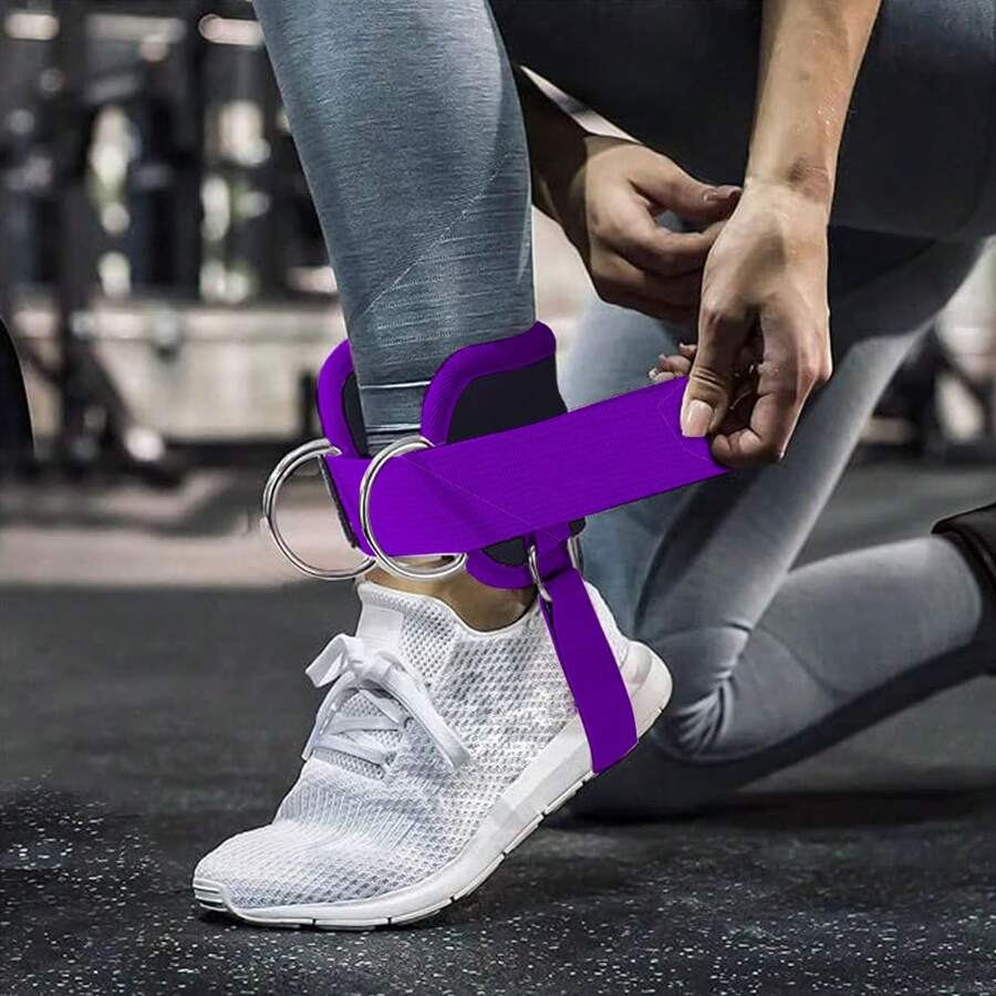 Ankle strap for cable machine women and men adjustable gym cable ankle