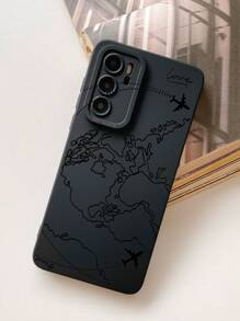 Étui de téléphone portable en silicone liquide avec motif avion et vacances d'été. Protection intégrale, antichoc et anti-chute. Étui en TPU souple et caoutchouc compatible avec iPhone 11/12/13/14/15/15pro/15 Plus/15 Promax/7plus/8plus/X/Xs Max/Xr/11pro/12pro/13pro/14pro/12mini/13mini/11promax/12promax/13promax/14promax/14plus/6/6s/6plus/7/8/Se - Noir - Voir 4