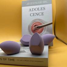 1 pezzo Spugna per make-up di moda di colore viola gigante, Enorme spugnetta per il trucco, Materiale assorbente dell'acqua, Si espande quando è bagnata, Applicazione rapida del trucco, Morbida e delicata sulla pelle, Adatta per fondotinta, Riutilizzabile e senza residui, Alta densità e rimbalzo, Strumento per il trucco preferito