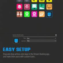 Stream Deck .2 Blanco - Controlador de estudio, 15 teclas macro, desencadena acciones en aplicaciones y software como OBS, Twitch y talla grande, funciona con  y PC - Blanco - Ver 8